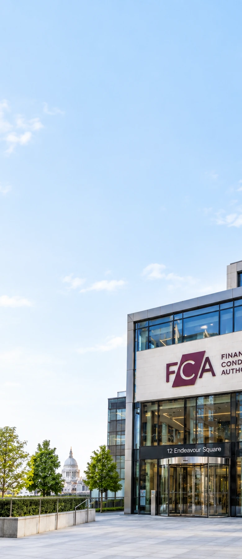 The UK Financial Conduct Authority's 12 Endeavour Square building in London, representing the United Kingdom jurisdiction Matterwire monitors alongside the US, France, and the EU.