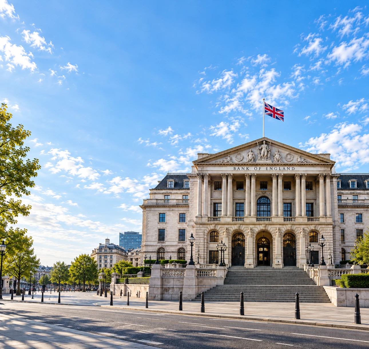 The Bank of England on Threadneedle Street in the City of London, backdrop for the multi-jurisdiction policy intelligence a corporate government affairs function reports upward from.